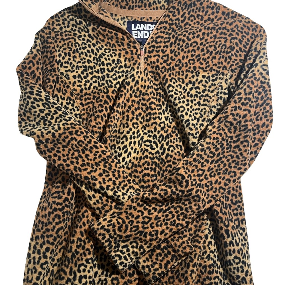 Lands' End Animal Print Sweater